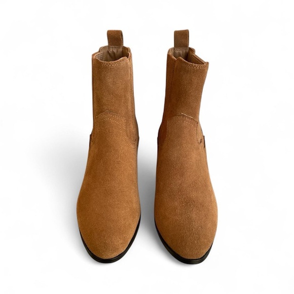 Skechers Tameless - Moving West Tan Suede Ankle Cowgirl Boots Women's 7.5 - Picture 4 of 8